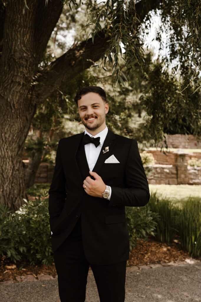 groom on his wedding day